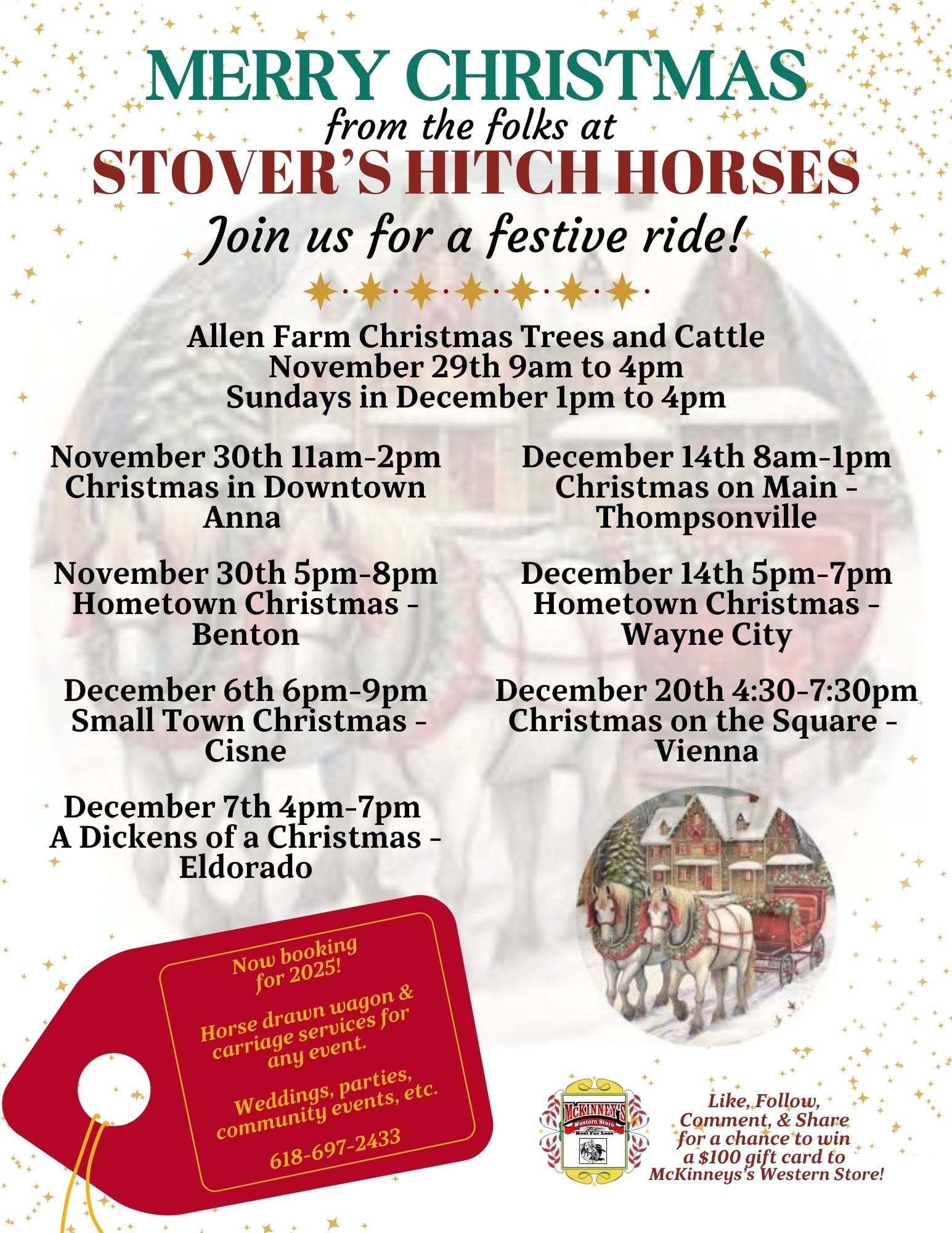 Horse Drawn wagon rides