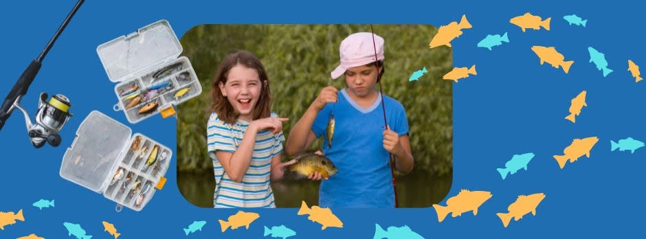 Kids Fishing on the Cache