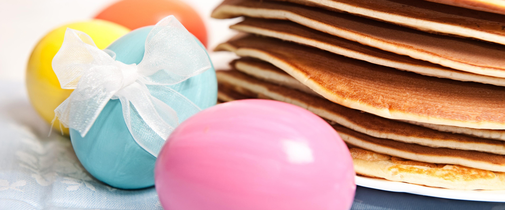 Pancakes and easter egg hunt